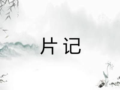 片记