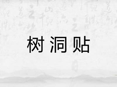 树洞贴
