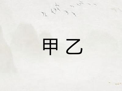 甲乙