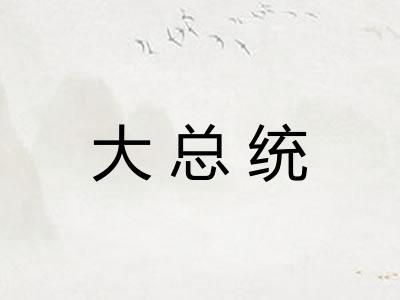 大总统