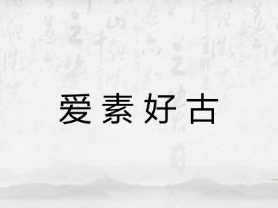 爱素好古