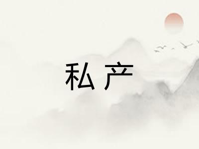 私产