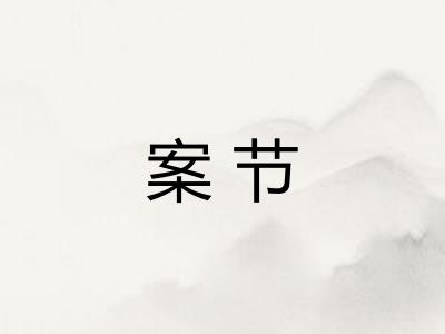 案节
