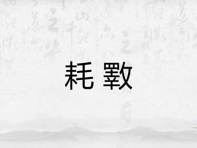 耗斁