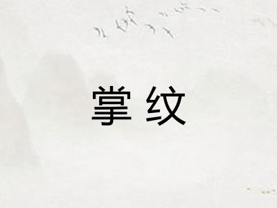 掌纹