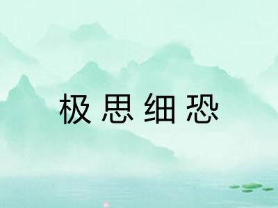 极思细恐