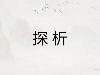 探析