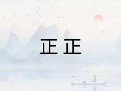 正正