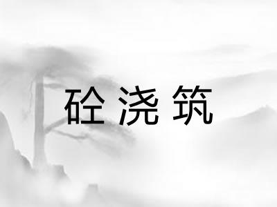 砼浇筑