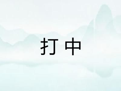 打中