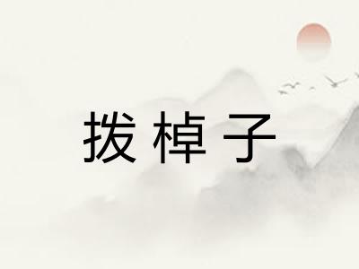 拨棹子