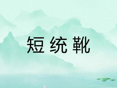 短统靴