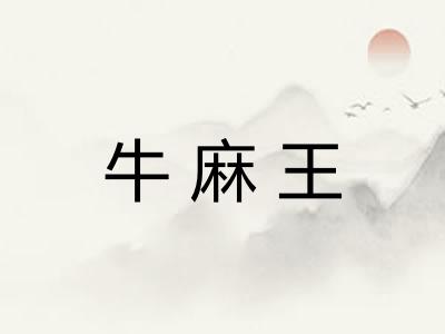 牛麻王