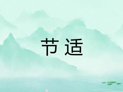 节适