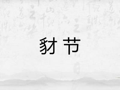 豺节