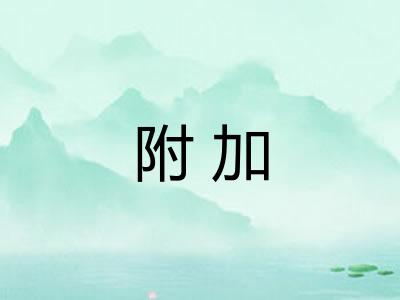 附加