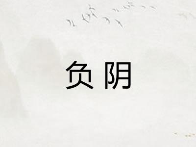 负阴