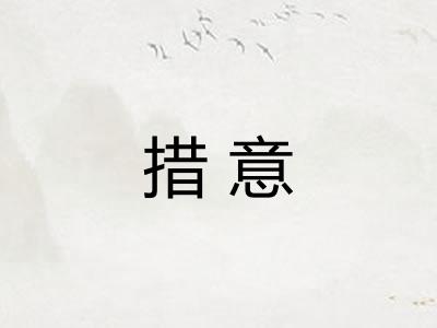 措意