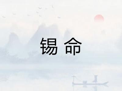 锡命