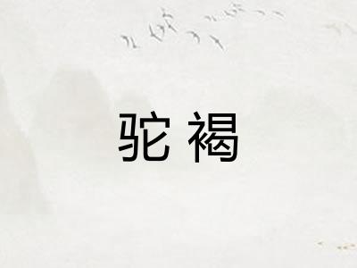 驼褐