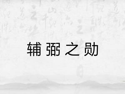 辅弼之勋