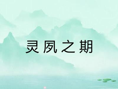 灵夙之期