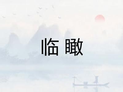临瞰