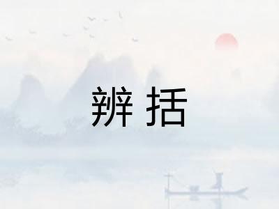 辨括