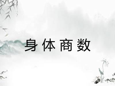身体商数