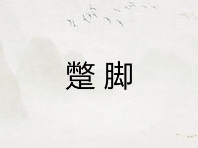 蹩脚