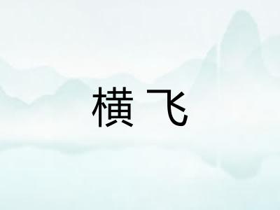 横飞