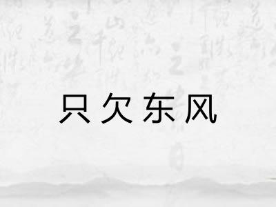只欠东风