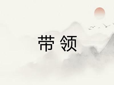 带领