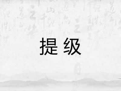 提级