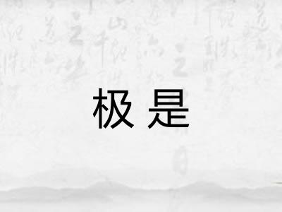 极是