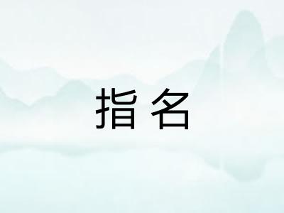 指名