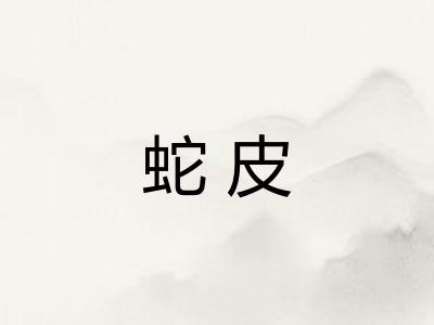 蛇皮