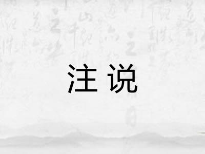 注说
