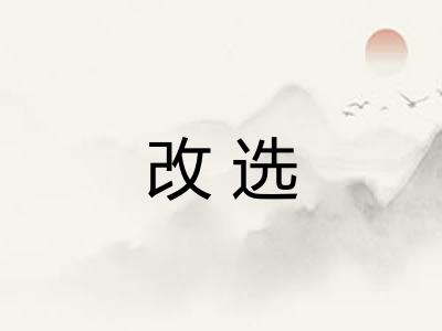 改选