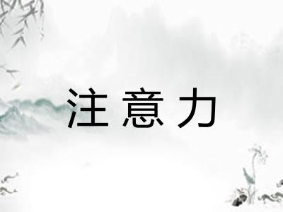 注意力