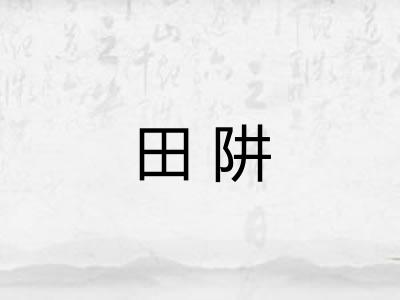 田阱