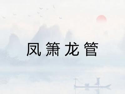 凤箫龙管