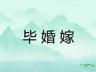 毕婚嫁