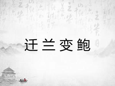 迁兰变鲍