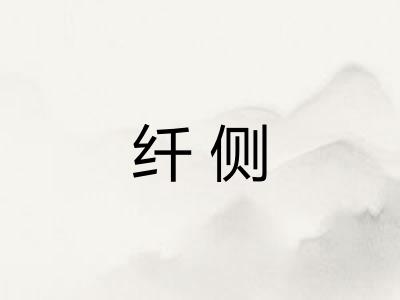 纤侧