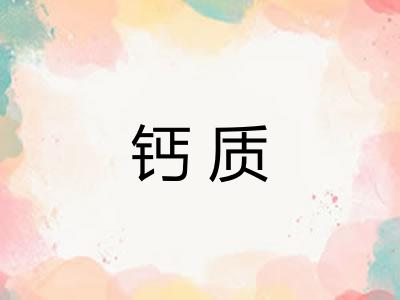 钙质