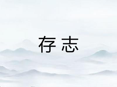 存志