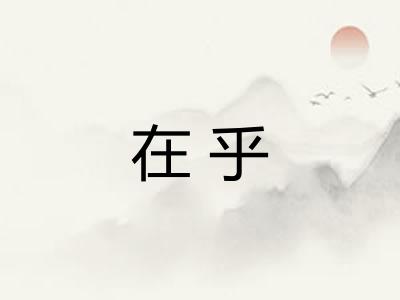 在乎