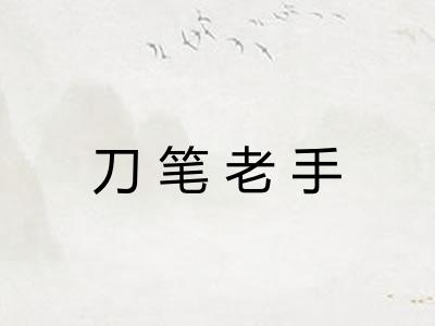 刀笔老手