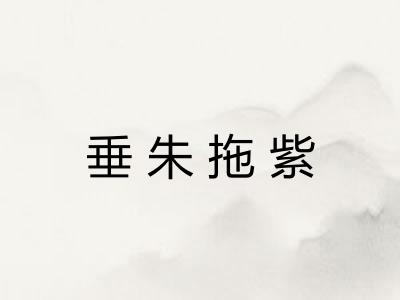 垂朱拖紫